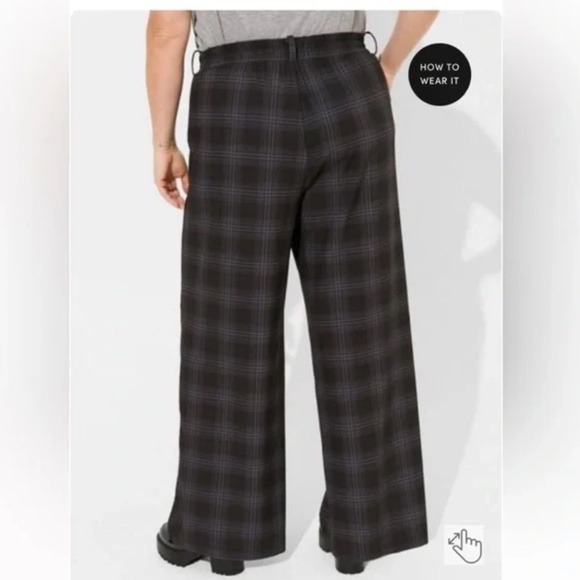 NWT Torrid Wide Leg Stretch Crepe High-Rise Pant Size 12 Tall - Picture 3 of 4